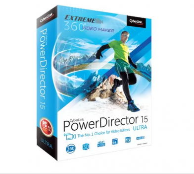 CyberLink PowerDirector 15 Ultra video editing software box